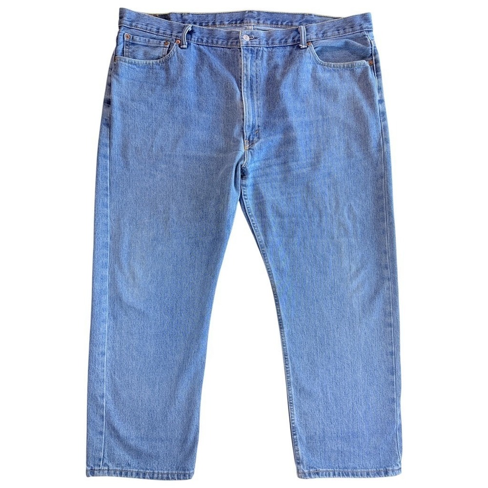 Levi's 505 Jeans Mens‎ W48 L30 Blue Straight Leg Regular Fit Denim
